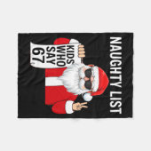 Six Seven Meme Funny Christmas Naughty List Kids W Fleece Deken (Voorkant (Horizontaal))