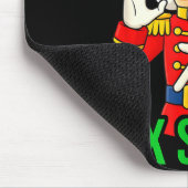 Six Seven Meme Funny Holiday Toy Soldier  Muismat (Hoek)