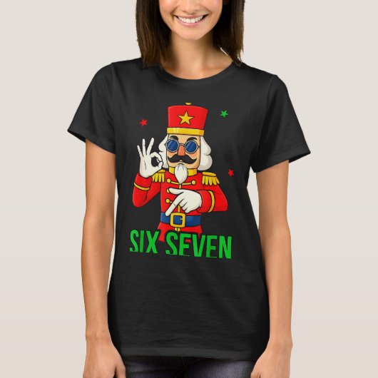 Six Seven Meme Funny Holiday Toy Soldier  T-shirt (Voorkant)