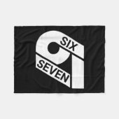 Six Seven Meme Grappig Fleece Deken (Voorkant (Horizontaal))