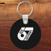 Six Seven Meme Grappig Sleutelhanger (Voorkant)