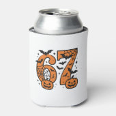 Six Seven Meme Halloween 67 Mason Spooky Blikjeskoeler (Blikje Voorkant)