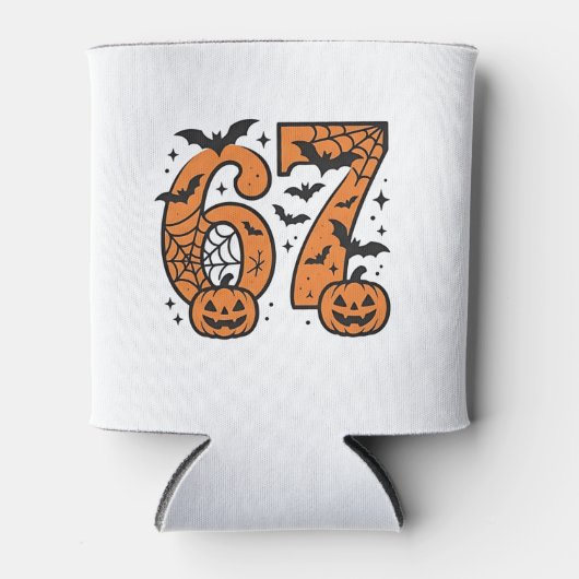 Six Seven Meme Halloween 67 Mason Spooky Blikjeskoeler (Voorkant)