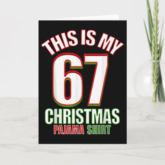 Six Seven Meme  Kaart (Voorkant)