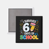 Six Seven Meme overleefde 67 dagen school leerling Magneet (Voorkant / Achterkant)