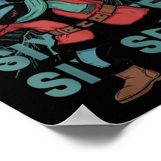 Six Seven Meme Shark Dab Se Dabbing Funny Xmas 67 Poster (Hoek)