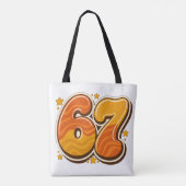 Six Seven Meme Tote Bag (Achterkant)