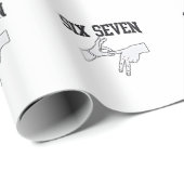 Six Seven Meme Viral 67 Mason Gebarentaal Cadeaupapier (Rol Hoek)