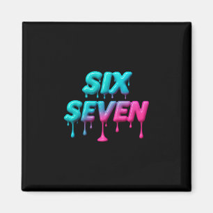 Six Seven Meme Voor Gen Alpha Kinderen En Volwasse Magneet
