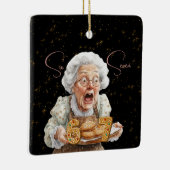 Six Seven On Grannie's Cookie Plate Christmas Keramisch Ornament (Rechts)