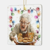 Six Seven On Grannie's Cookie Plate Christmas Keramisch Ornament (Links)