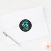 Six Seven Pixel Meme 7e Verjaardag Sticker (Envelop)