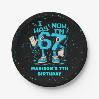 Six Seven Pixel Meme Birthday Paper Plate Papieren Bordje