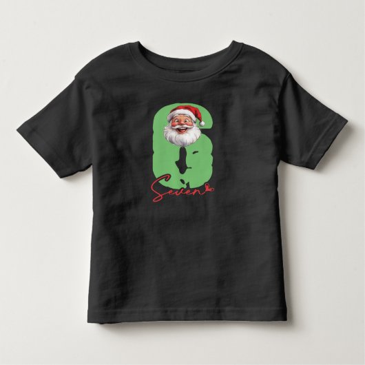 Six Seven Santa, Funny Matching Kinder Shirts (Voorkant)