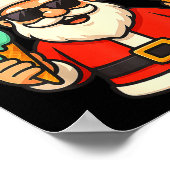 Six Seven Santa Santa Sungles Ice Cream Christmas  Poster (Hoek)