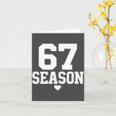 Six Seven Season Fun 67 Valentine 6-7 6 7 Season S Kaart (Gele Bloem)