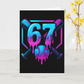 Six Seven Sell Ice Cream Drip Cool 67 Gen Alpha Sl Kaart (Gele Bloem)