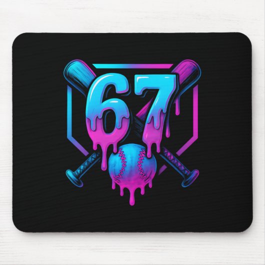 Six Seven Sell Ice Cream Drip Cool 67 Gen Alpha Sl Muismat (Voorkant)