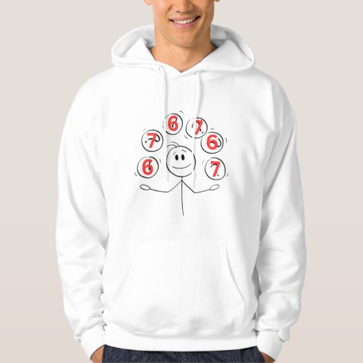 Six Seven | Six-Seven | 6' 7" | Juggler Hoodie (Voorkant)