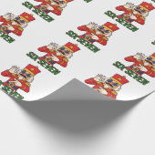 Six Seven Snowman Christmas Nutcracker 6 7 Xmas  Cadeaupapier (Hoek)