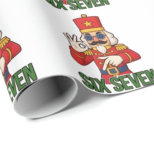 Six Seven Snowman Christmas Nutcracker 6 7 Xmas  Cadeaupapier (Rol Hoek)