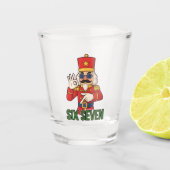 Six Seven Snowman Christmas Nutcracker 6 7 Xmas  Shot Glas (Voorkant)