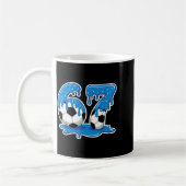 Six Seven Soccer Ice Cream Drip Funny Design  Koffiemok (Links)