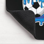 Six Seven Soccer Ice Cream Drip Funny Design  Muismat (Hoek)