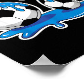 Six Seven Soccer Ice Cream Drip Funny Design  Poster (Hoek)