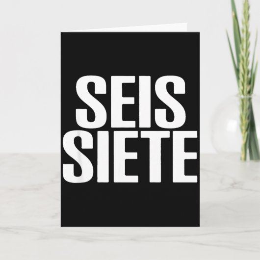 Six Seven Spani-trui  Kaart (Voorkant)