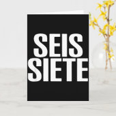 Six Seven Spani-trui  Kaart (Gele Bloem)