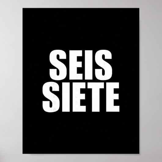 Six Seven Spanish  Poster (Voorkant)