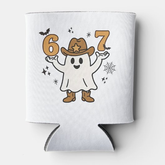 Six Seven Spooky Halloween Sport 67 Mason Meme Blikjeskoeler (Voorkant)