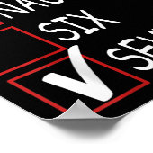 Six Seven Trending 67 Gen Alpha Slang  Poster (Hoek)