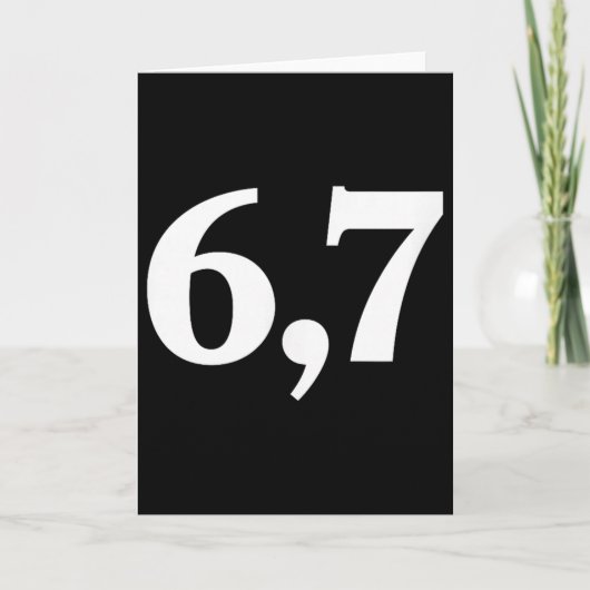 Six Seven Trending 67 Logo _2  Kaart (Voorkant)