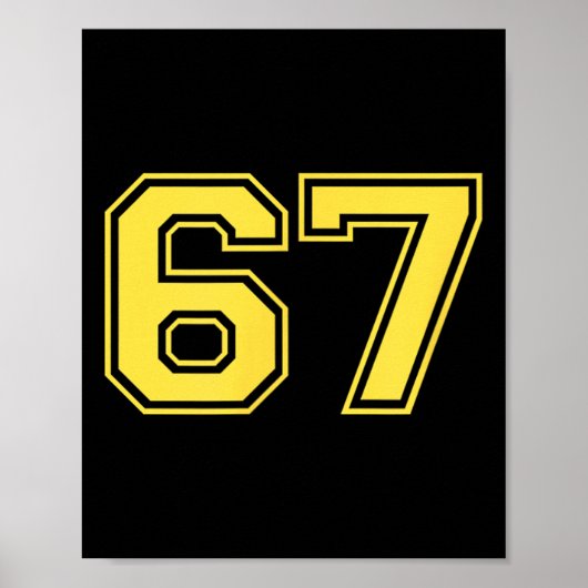 Six Seven Trending 67 Logo Poster (Voorkant)