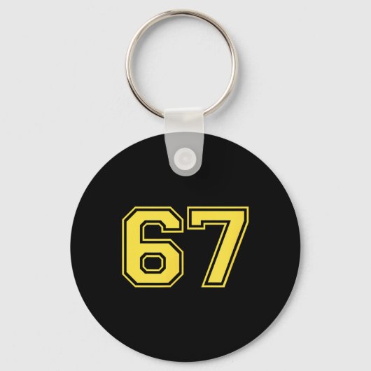 Six Seven Trending 67 Logo Sleutelhanger (Voorkant)