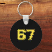 Six Seven Trending 67 Logo Sleutelhanger (Voorkant)