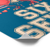 Six Seven Valentine’s Day Dinosaur T-rex For Kids  Poster (Hoek)