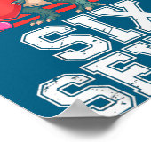 Six Seven Valentine’s Day Dinosaur T-rex For Kids  Poster (Hoek)