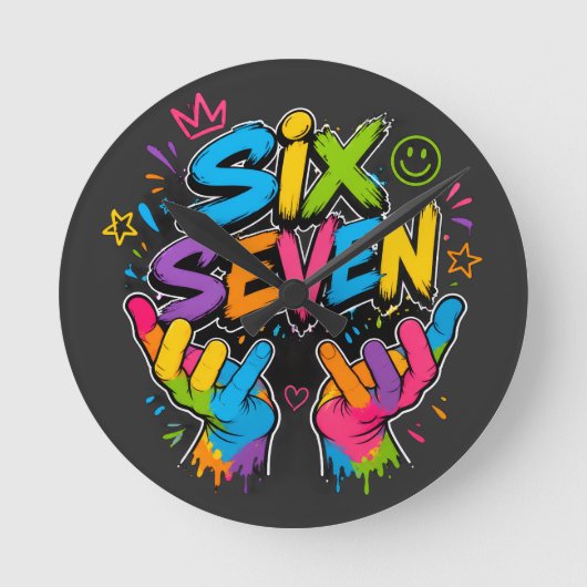 Six Seven Vibe Ronde Klok (Voorkant)