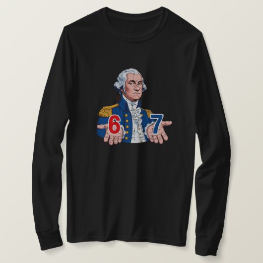 Six Seven Washington Meme T-shirt – Grappig 6 7 Ko (Design voorkant)