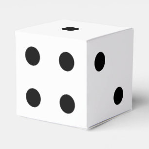 Six-Sided Die Dice Favor Box of Decoration Bedankdoosjes