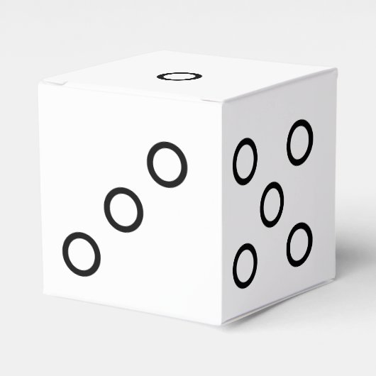 Six-Sided Die Dice Favor Box of Decoration Bedankdoosjes (Voorkant Zijde)