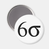 Six Sigma (Lean Six Sigma) Magneet (Voorkant / Achterkant)