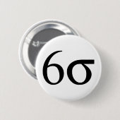 Six Sigma (Lean Six Sigma) Ronde Button 5,7 Cm (Voorkant /achterkant)