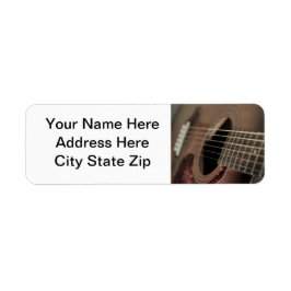 Six Sting akoestische gitaar Etiket