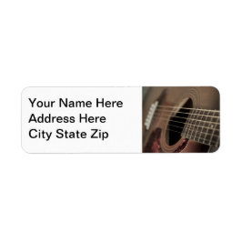 Six Sting akoestische gitaar Etiket