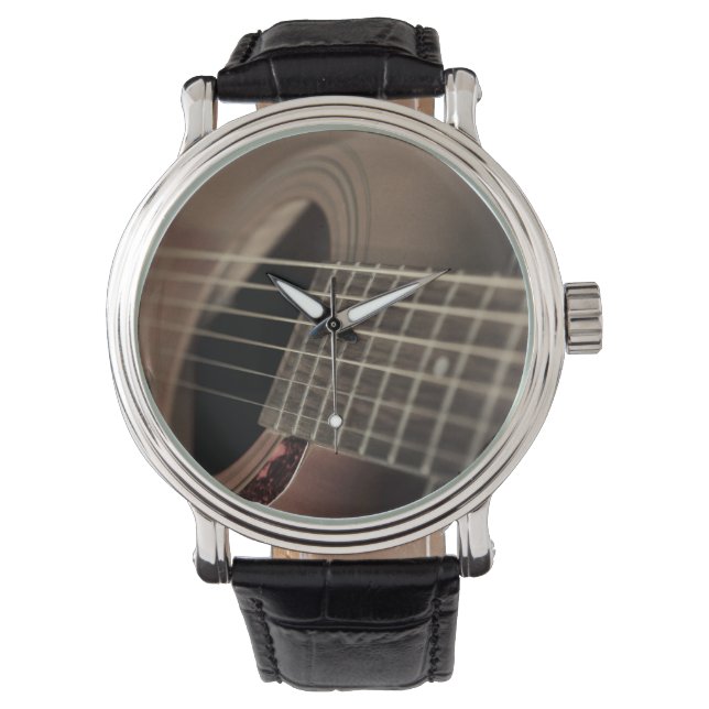 Six Sting akoestische gitaar Horloge (Voorkant)