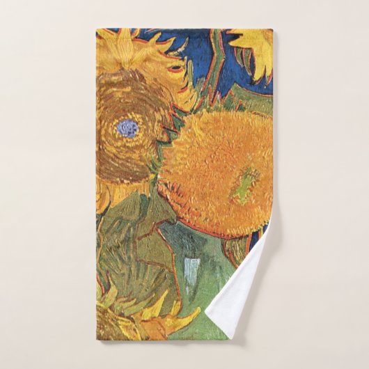 Six Sunflowers Vincent Van Gogh Handdoek (Handdoek)